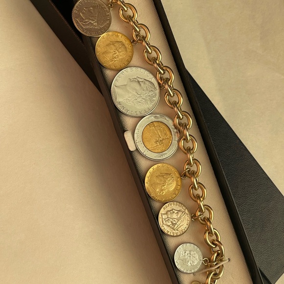 VERONESE Sterling silver bracelet with coins - Picture 5 of 7